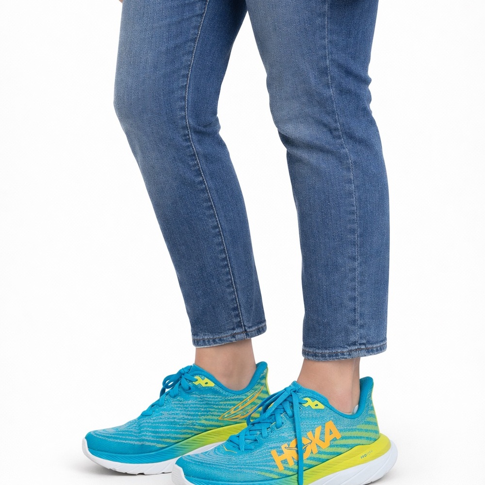 Hoka One One Blue and Yellow Women's Shoes - Picture 1 of 1